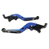 Kawasaki ZX1400 ZX14R ZZR1400 Blue Extendable Brake Clutch Levers (06-17)