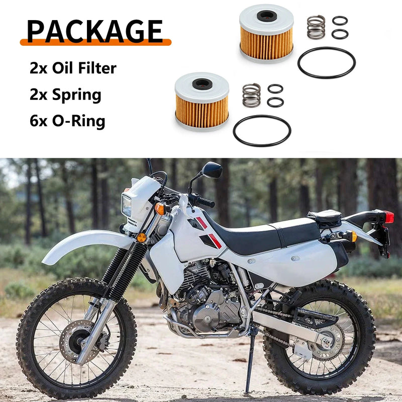 Honda XR Series 2 x Oil Filter & Spring O-Ring