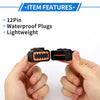 Hyundai - 1 Set 12 Pin Front Headlight Connector Plug