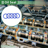 Oil Seal 53x63x8mm Rotary Shaft Seal TPU High Pressure Blue 5 Pcs