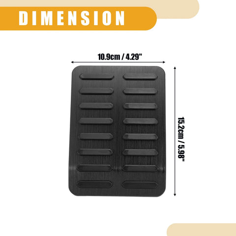 Ford F-150 (2015-2023) - Black Red Car Foot Rest Pedal Pad Covers