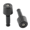 Universal Motorcycle - Black 1in Handlebar Hand Grips & End Caps