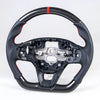 Ford Bronco Sport Carbon Flat Bottom Leather Steering Wheel (2021-2024)