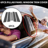 Mercedes-Benz M-Class (2006-2011) Black Carbon Fiber 6 Pcs Car Pillar Window Trim