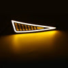 Car - White / Amber Universal DRL LED Daytime Running Lights