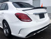 Mercedes-Benz W205 C63 AMG Sedan Glossy Black Rear Spoiler (2015-2021)