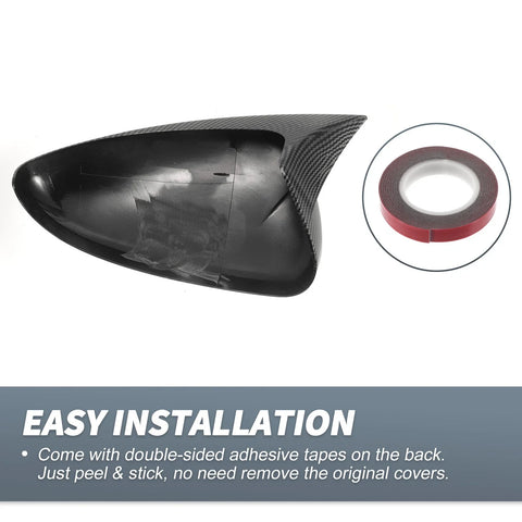 Chevrolet Cruze Rearview Mirror Cover Overlay Black Carbon Fiber (2011-2016)