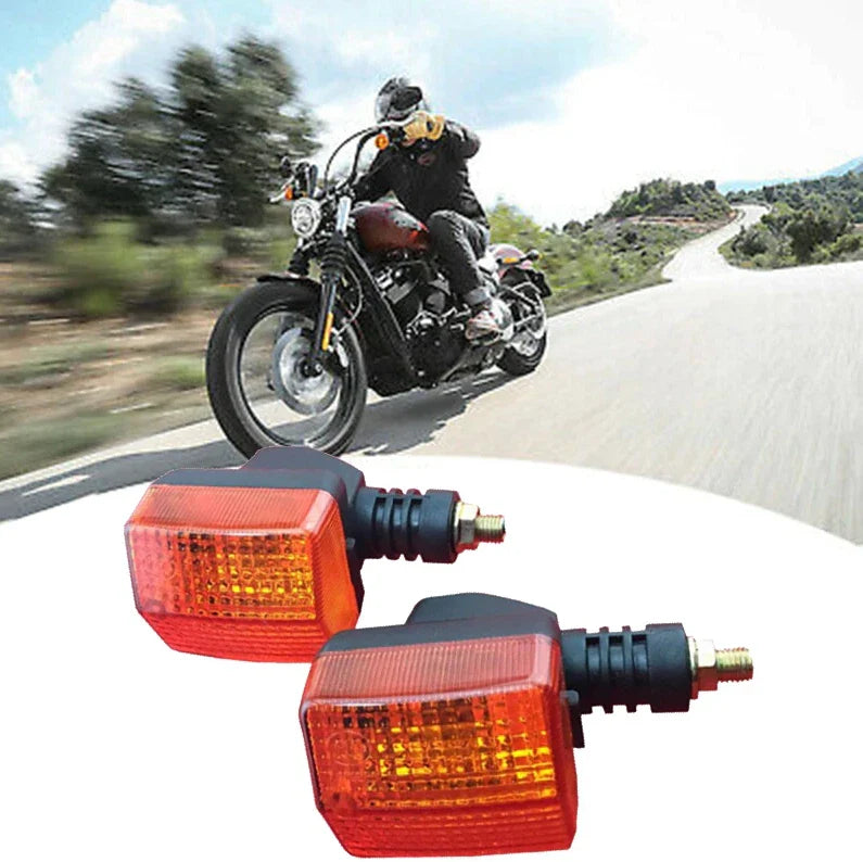 Honda, Yamaha, Suzuki, Kawasaki 4 x Motorcycle Indicators Yellow Lens