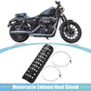 Harley Universal Motorcycle Exhaust / 90-110mm Clamp / Heat Shield