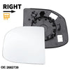 Ford Transit Custom Right Driver Side Heated Mirror Glass (2013-2023)
