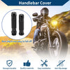 Motorcycle Aluminum Handlebar Grips Black Hand Grips Cover 23x23 mm