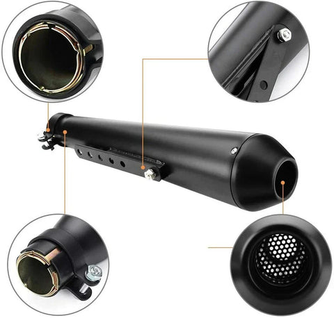 Motorcycle Universal Slip-On Muffler Exhaust Pipe 1.5-2"