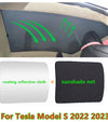 Tesla Model S UV Reflection Glass Roof Sunshade Window Sunroof Cover (2022–2024)