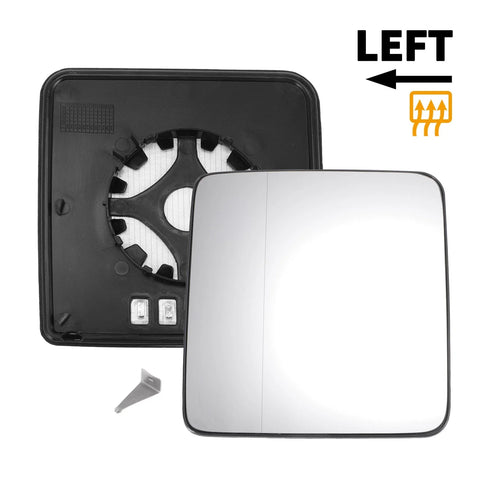 Jeep Wrangler Heated Left Side Mirror Glass w/ Backing Plate (2011-2017)