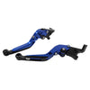 Kawasaki ZX636R ZX6RR CNC Blue Extendable Brake Clutch Levers (2005-2006)