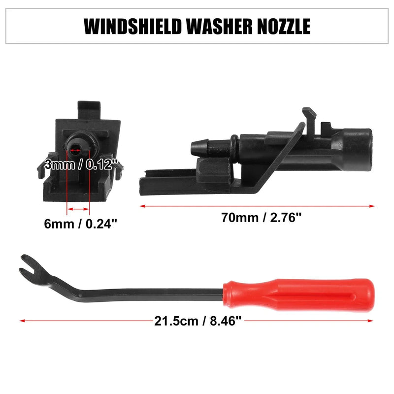 Honda HR-V 3 x Front Windshield Washer Nozzles (2016-2017)