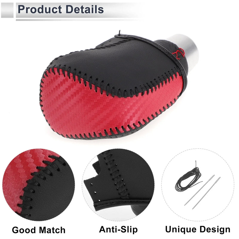 Toyota Camry Red Carbon Fiber Gear Shift Knob Cover (2019-2022)