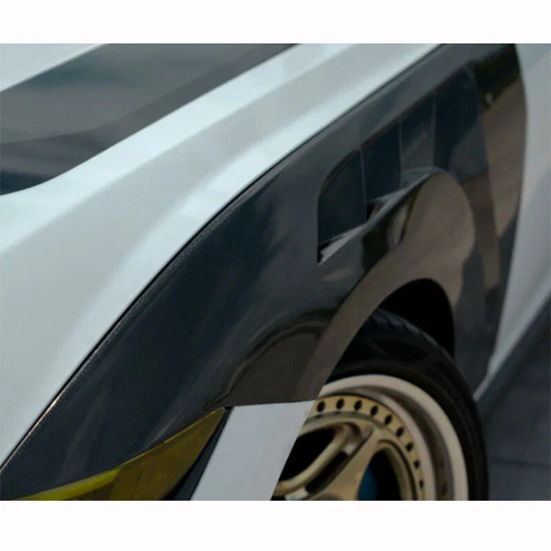Ford Mustang 2024-2025 Real Carbon Fiber Gloss Front Fenders Fit