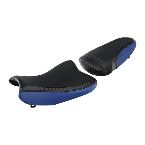 Suzuki GSXR1000 Black Blue Driver & Passenger Seats (2007-2008)