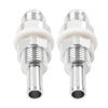 6AN Male Flare Bulkhead to 5/16" Hose Barb Fuel Tank Fittings