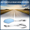 Suzuki GSXR 600 750 1000 Rear View Mirrors / 2 x / Chrome Silver Tone