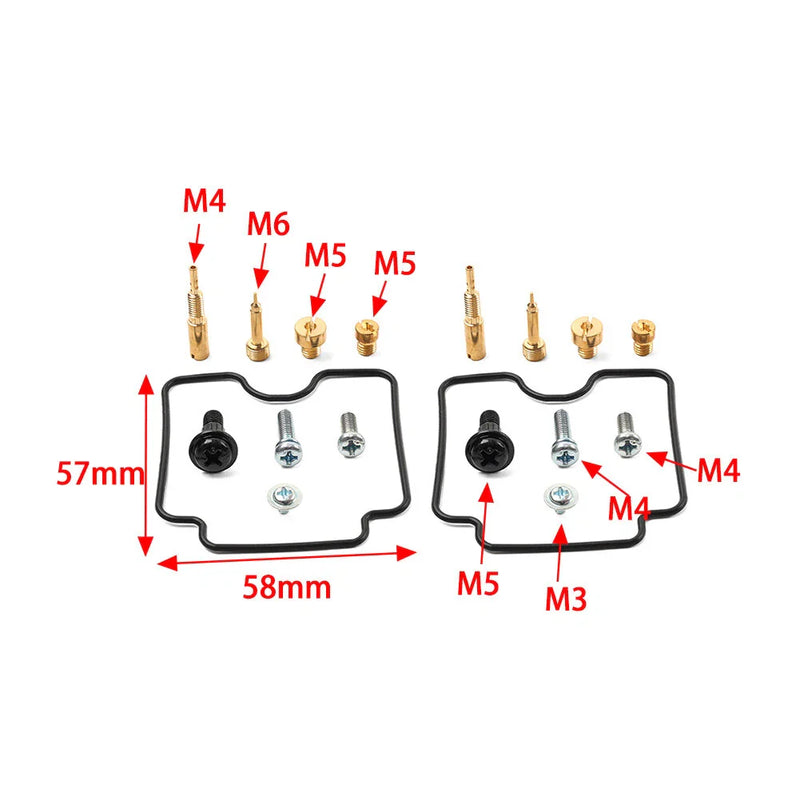 Yamaha V Star 1100 XVS1100 Carburetor Repair Kit (1999-2005)