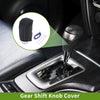 Mazda 3 Gear Shift Knob Cover 2014-2018 Pebbled Black Blue Faux Leather