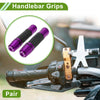 Motorcycle Grips / 7/8" 22mm / Aluminum Alloy Purple Hand Grips