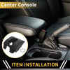 GMC Sierra 1500 Microfiber Leather Black Console Lid Armrest Cover