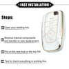 Ford Smart Key (Compatible) - Gray Key Fob Cover 5 Button