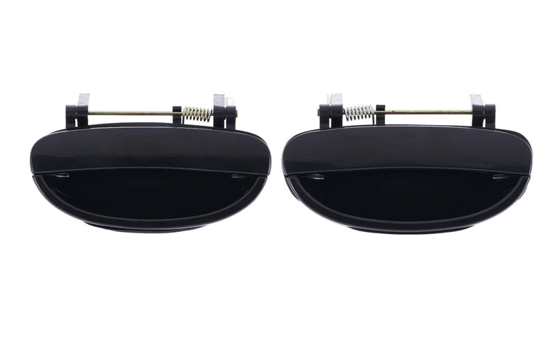 Daewoo Nubira J100 / J150 2 x Rear LH+RH Smooth Black Outer Door Handle (1997–2003)