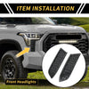 Toyota Tacoma Carbon Fiber Headlight Grille Vent Covers (2016-2023)