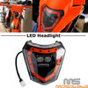 EXC XCW KXF CRF WR Enduro Off Road LED Headlight Hi/Lo Beam w/DRL