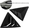Toyota Corolla Glossy Black Side Window Louver Cover Trim (2014–2018)