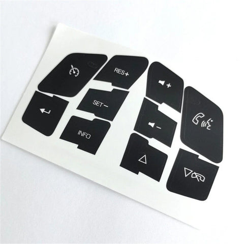 Chevrolet C6, Malibu, Pontiac G6 Steering Wheel Button Decals (2004-2013)