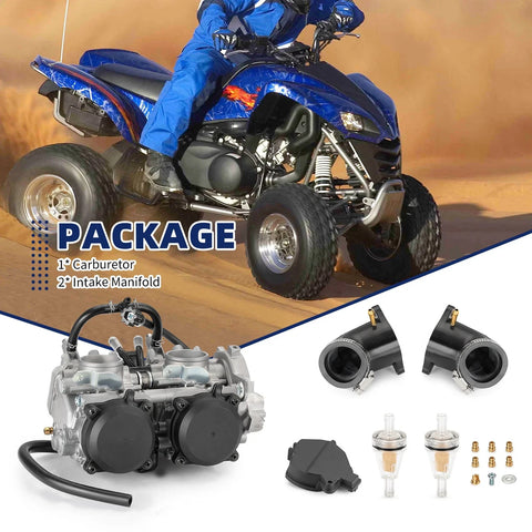 Kawasaki KFX700 KVF650 Carburetor Carb & Intake Manifold (2005–2009)