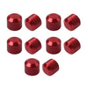 Harley Twin Cam Dyna Softail Red 10 x Engine Cover Bolts Screw Caps CNC