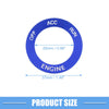 Dodge Charger Challenger Aluminum Alloy Blue Engine Start Button Sticker