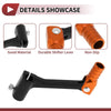 Bosuer Cheetah Folding Motorcycle Gear Shifter Lever Black Orange