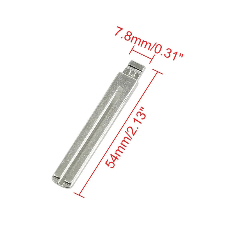 Toyota 5 x Metal Uncut Emergency Remote Key Blank Blade