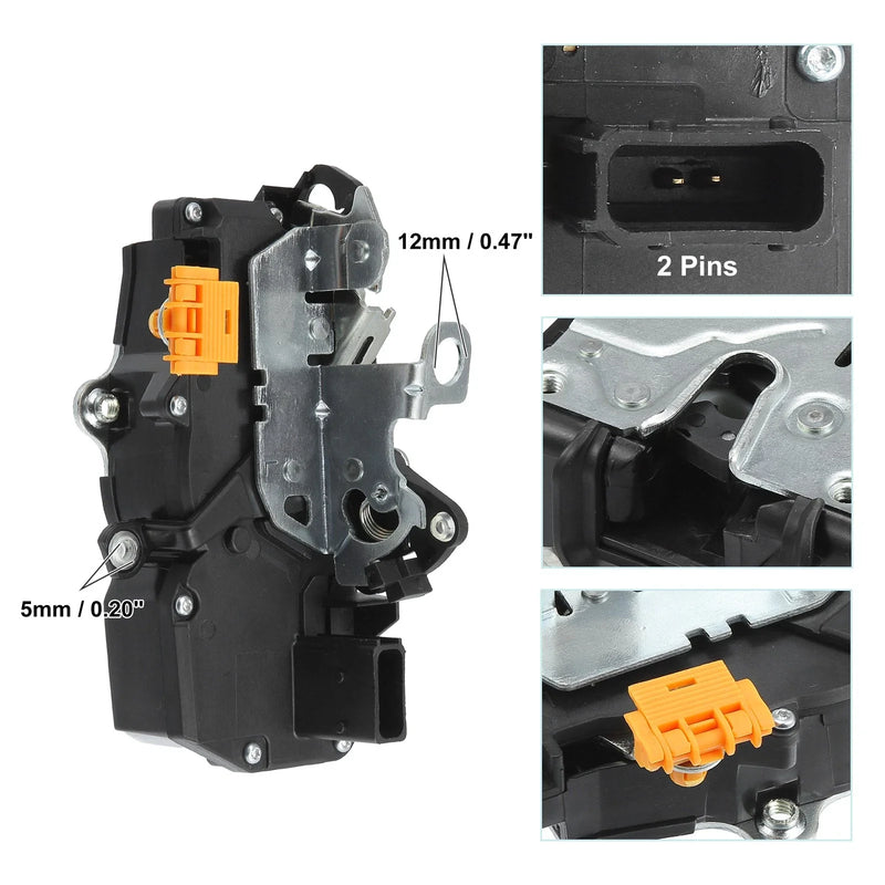 Chevrolet Cobalt Black Silver Tone Front Left Door Latch Lock Actuator