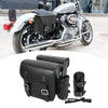 Motorcycle Faux Leather 1 Pair Saddlebag Side Tool Bags