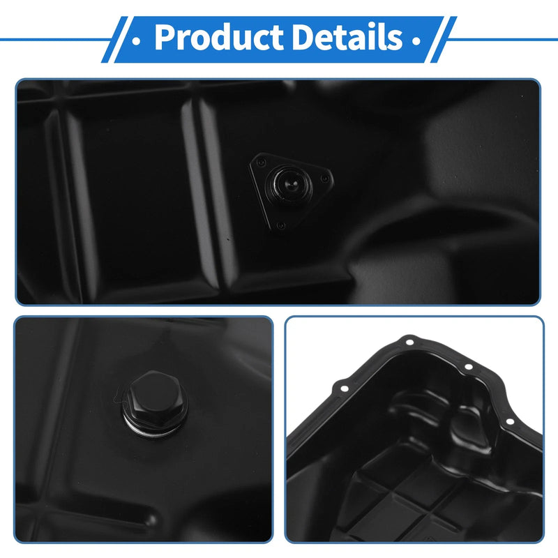 Jeep Grand Cherokee Aluminum Alloy Black Engine Oil Pan (2010-2013)