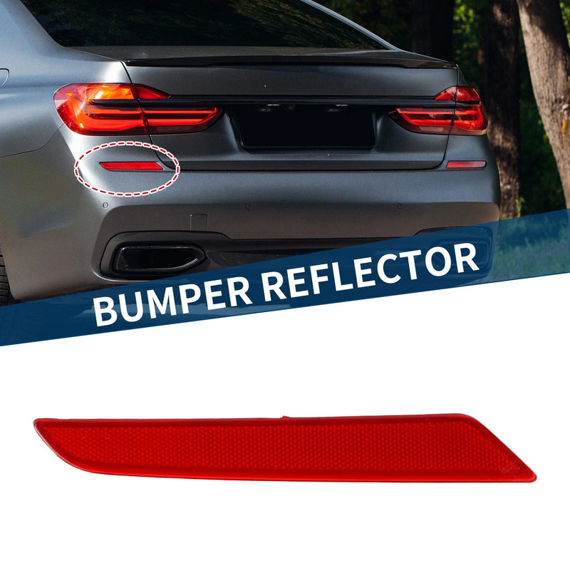 BMW 740i Rear Left (2016-2019) Red Bumper Reflector
