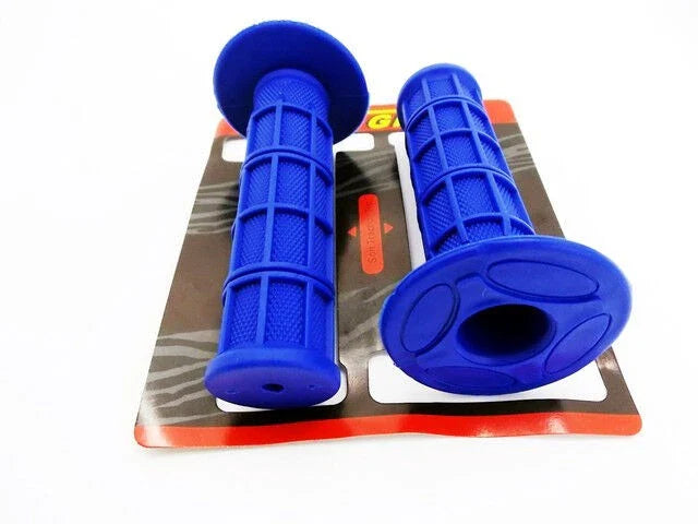Kawasaki KX80 Blue Hand Grip Set Left Right Pair