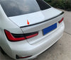 BMW 3 Series G20 G28 Sedan Glossy Black P Style Rear Spoiler Wing (2019-2024)