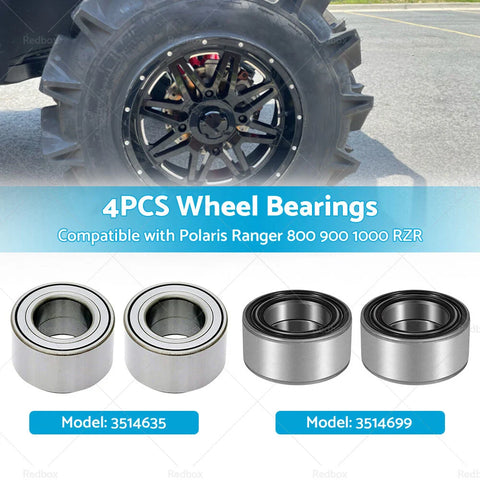 Polaris Ranger 800 900 1000 RZR 4PCS Wheel Bearings