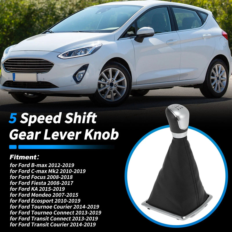 Ford Focus Fiesta B-Max C-Max 5 Speed Shift Gear Lever Knob (2005-2018)