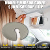 Scion Grey Makeup Mirror Cover Sun Visor Cap Clip