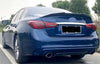 Infiniti Q50 Sedan 4DR Glossy Black Rear Spoiler PSM Style Wing (2014-2024)